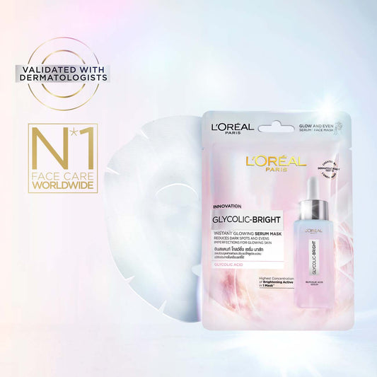 L'Oreal Paris Glycolic Bright Instant Glowing Serum Mask