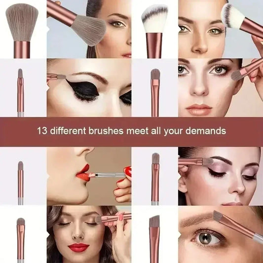 Professional Fluffy Makeup Brush Set