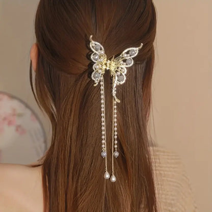 Tassel Butterfly Pearl Hair Catchers Hairpins for Girls and Women Hair accessories