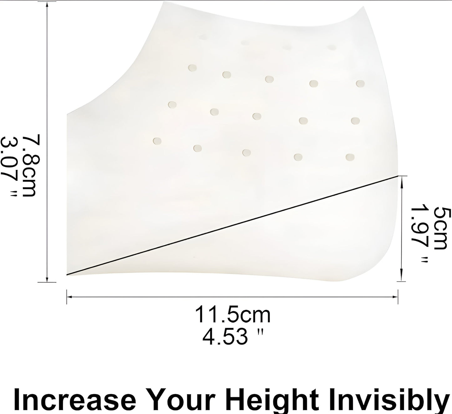 SILICON HEIGHT INCREASE SOLE PADS - (PAIR)