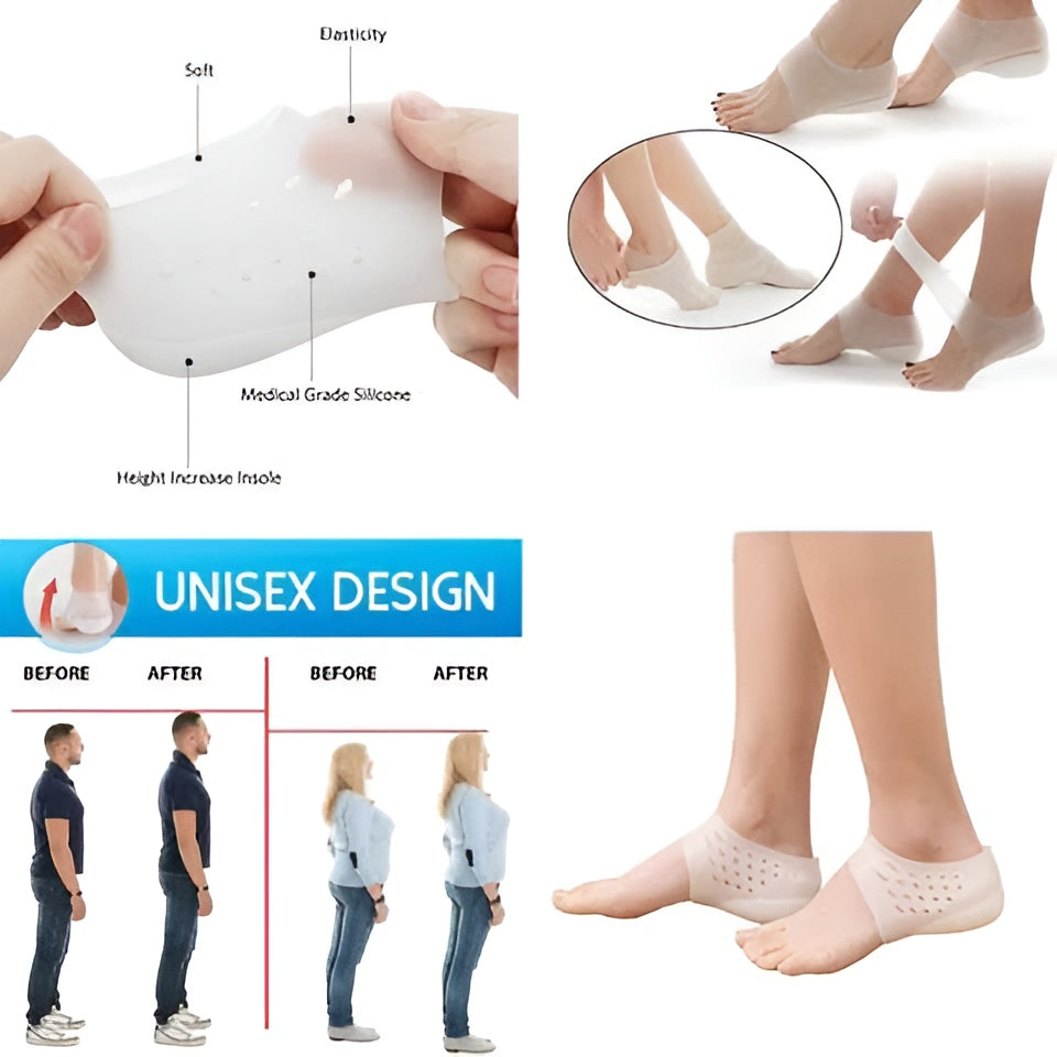 SILICON HEIGHT INCREASE SOLE PADS - (PAIR)