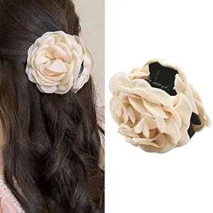 SHEIN Rose Flower Non-Slip Hair Claw Clip For Women & Girls