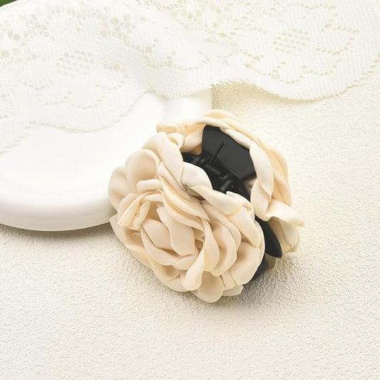 SHEIN Rose Flower Non-Slip Hair Claw Clip For Women & Girls