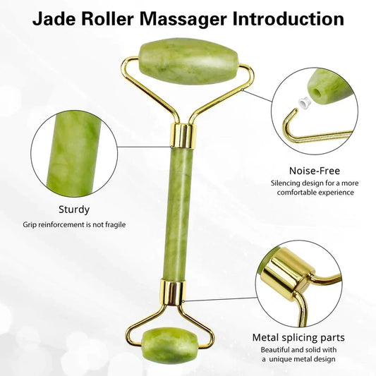 Facial Beauty - Jade + Spiky Roller