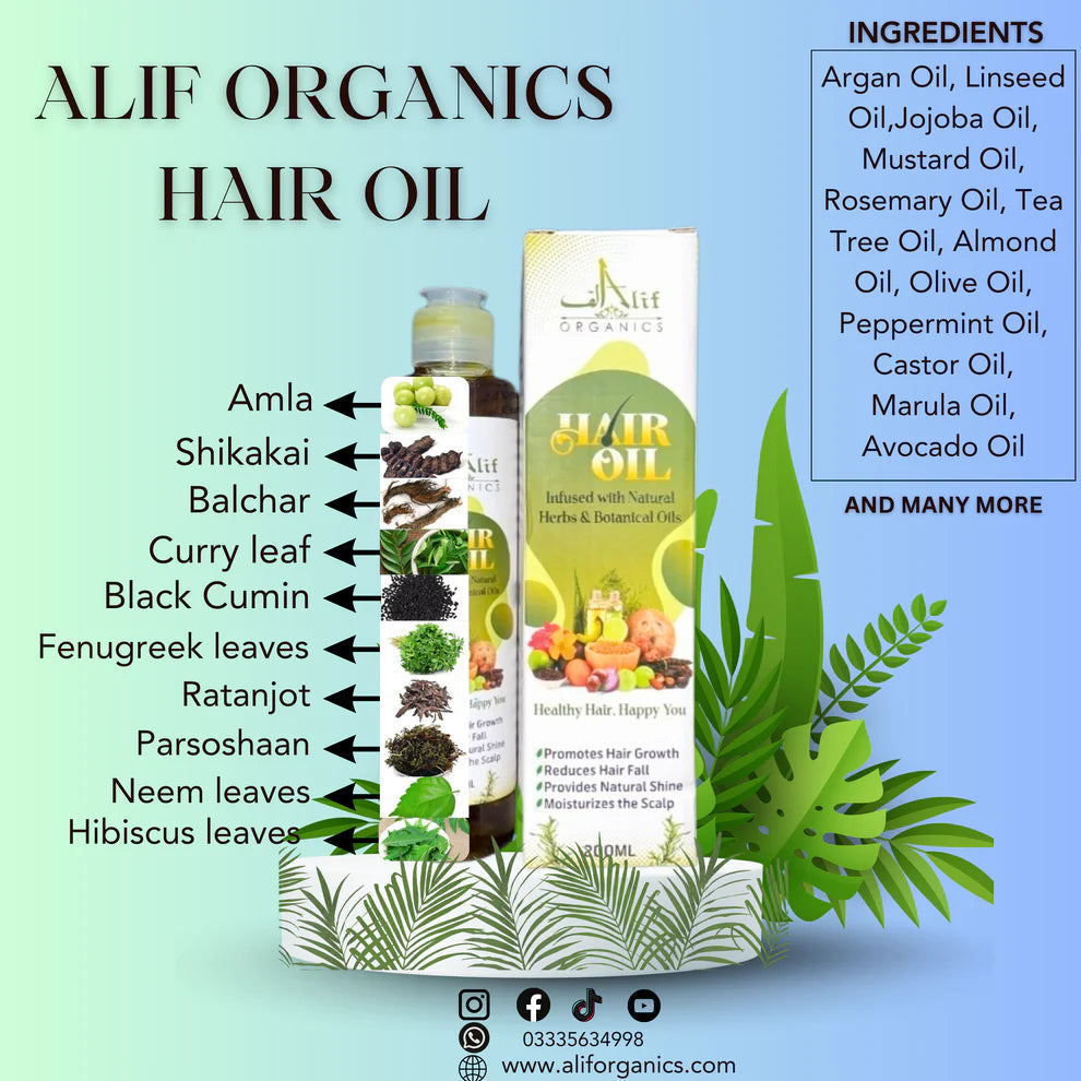 Alif Organic Hair Oil