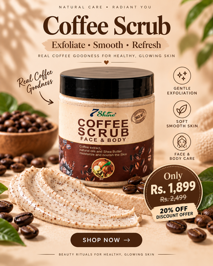 7Shine Coffee Scrub Face & Body
