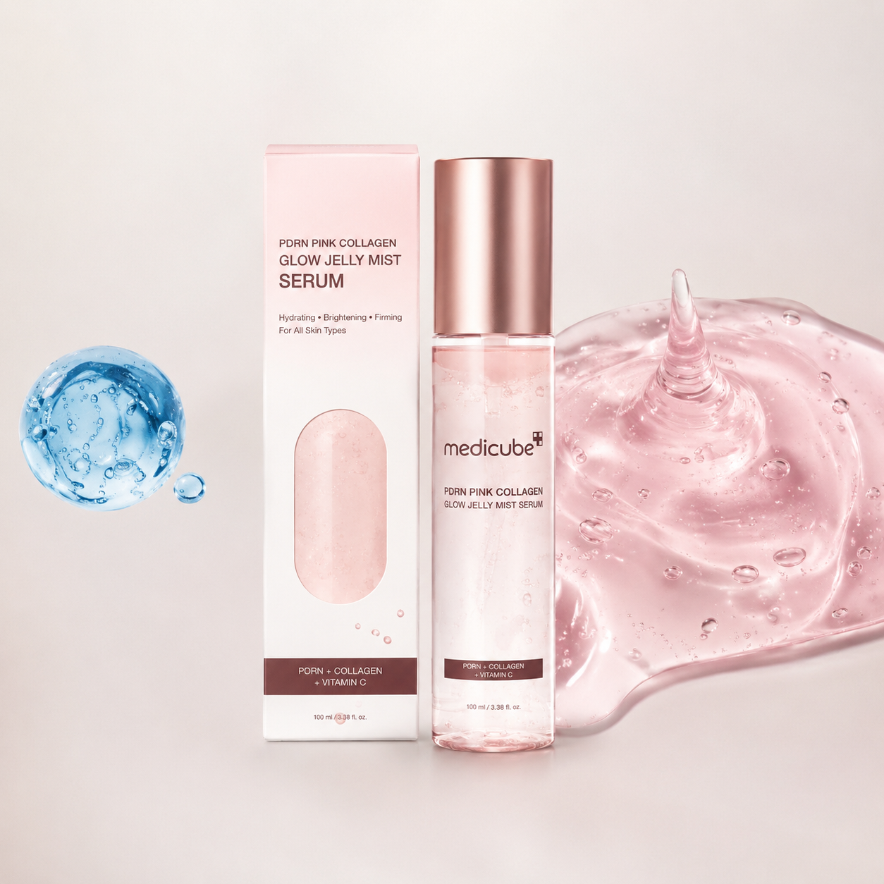 Medicube PDRN Pink Collagen Glow Mist Serum – 100ml