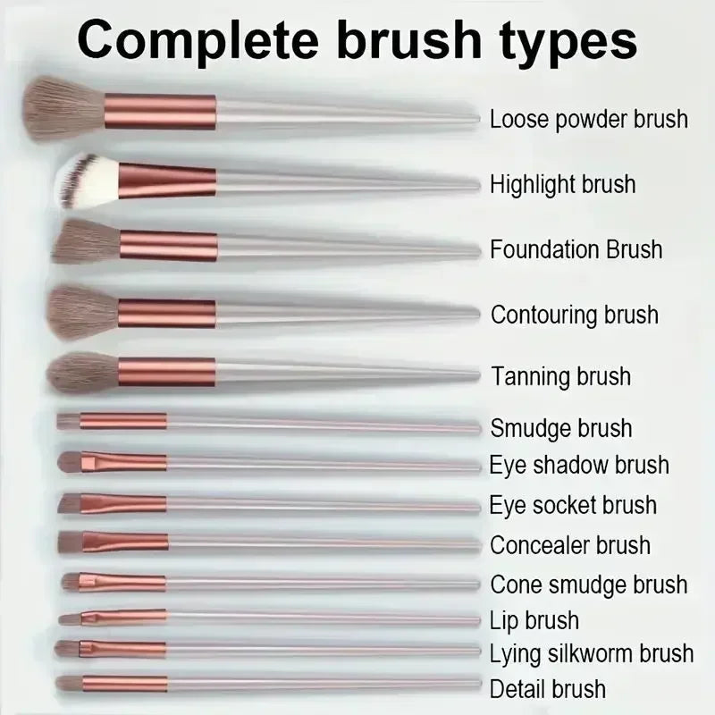 Professional Fluffy Makeup Brush Set