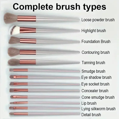 Professional Fluffy Makeup Brush Set