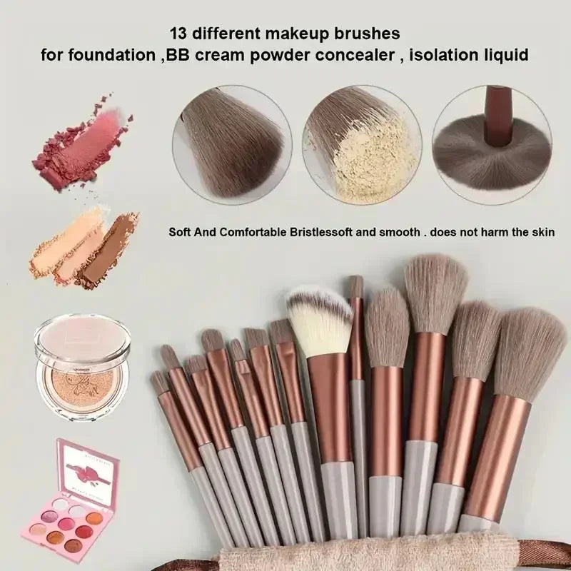 Professional Fluffy Makeup Brush Set