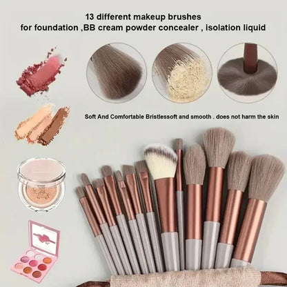 Professional Fluffy Makeup Brush Set