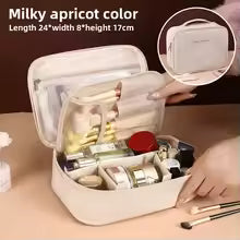 Partition Travel Makeup Bag – Portable Cosmetic Organizer