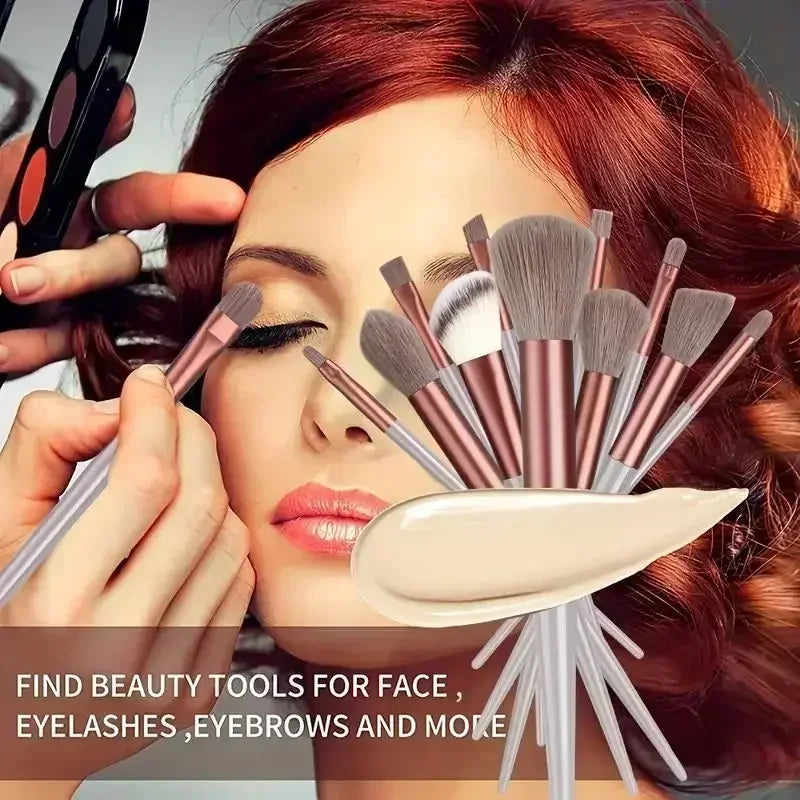 Professional Fluffy Makeup Brush Set