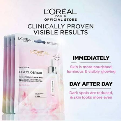 L'Oreal Paris Glycolic Bright Instant Glowing Serum Mask