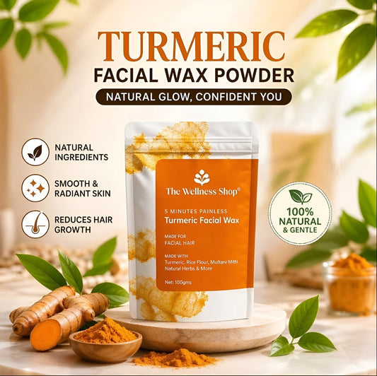Turmeric Facial Wax - 5 Minutes Painless Herbal Wax Powder